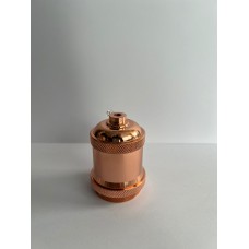  E-27 METAL DEKORATİF LÜKS BAKIR RONDELALI DUY KILIFI (DUYLU)